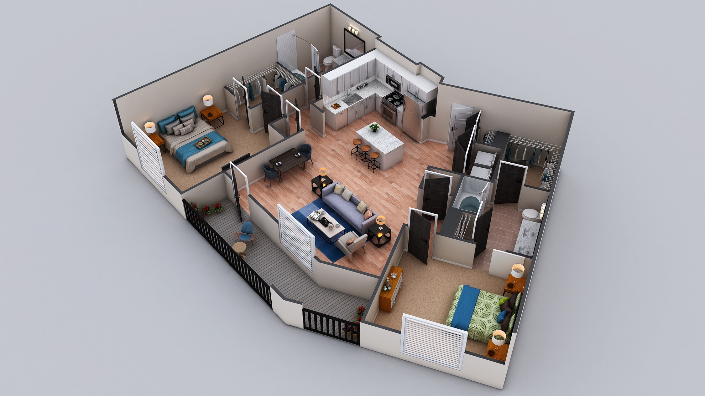 The Memorial Floorplan, at The Kirkwood, Atlanta, GA 30317